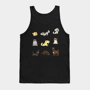 Dog stickers Tank Top